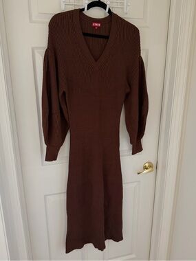 STAUD | Dresses | Staud Detail Strapless Linen Dress Yellow And White New  With Tags Size 4 | Poshmark